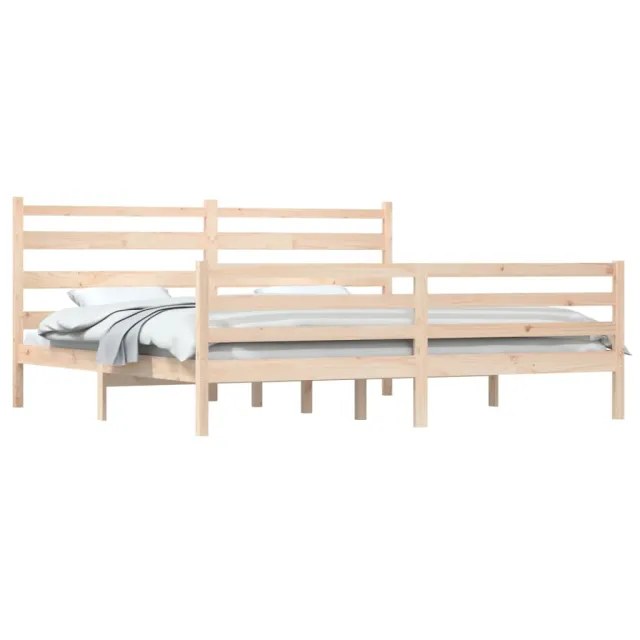 Cadre de lit sans matelas bois massif de pin 200x200 cm