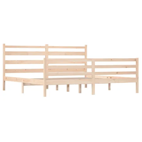 Cadre de lit sans matelas bois massif de pin 200x200 cm