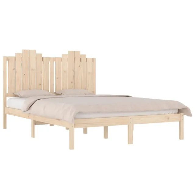 Cadre de lit sans matelas bois massif