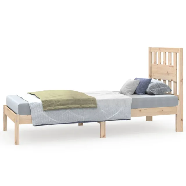 Cadre de lit sans matelas bois massif