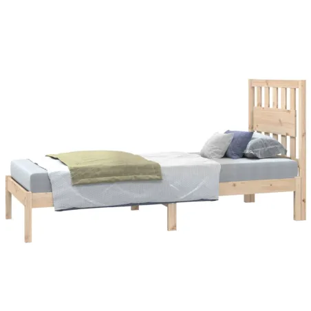 Cadre de lit sans matelas bois massif