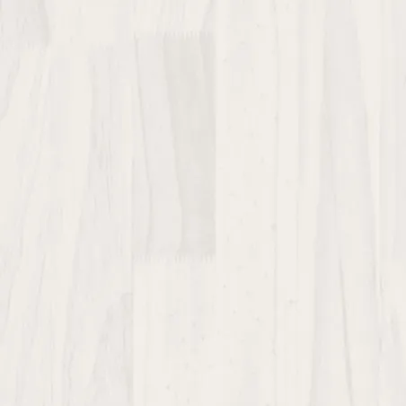 Cadre de lit sans matelas blanc bois massif