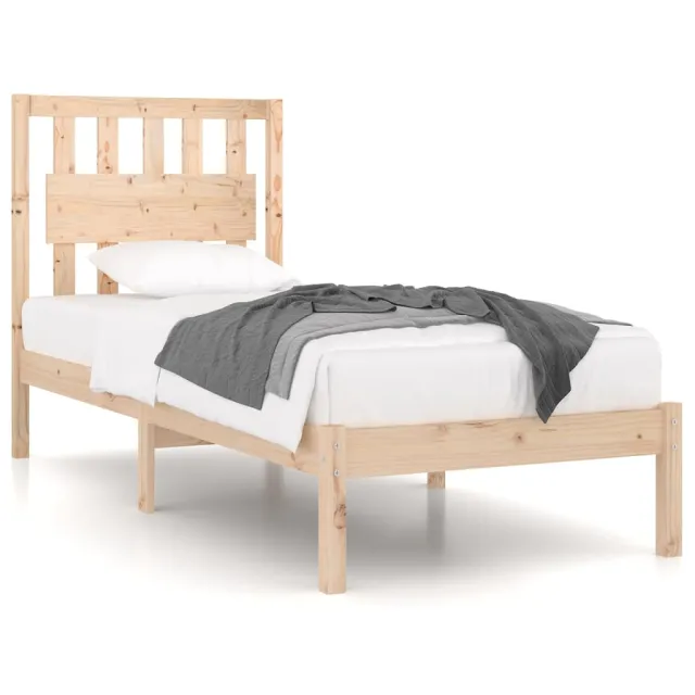 Cadre de lit sans matelas bois massif 90x200 cm