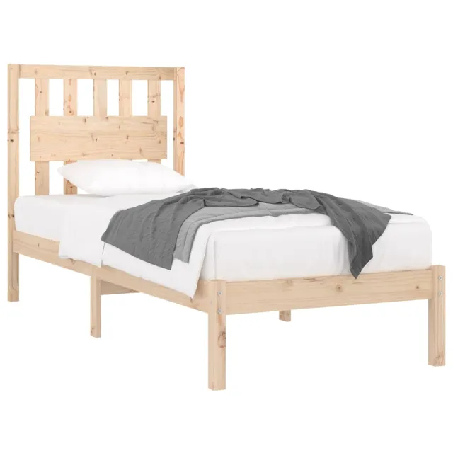 Cadre de lit sans matelas bois massif 90x200 cm