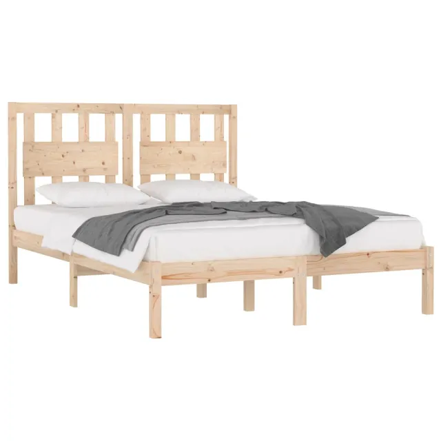 Cadre de lit sans matelas bois massif 120x200 cm