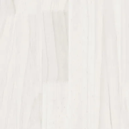 Cadre de lit sans matelas blanc bois de pin massif