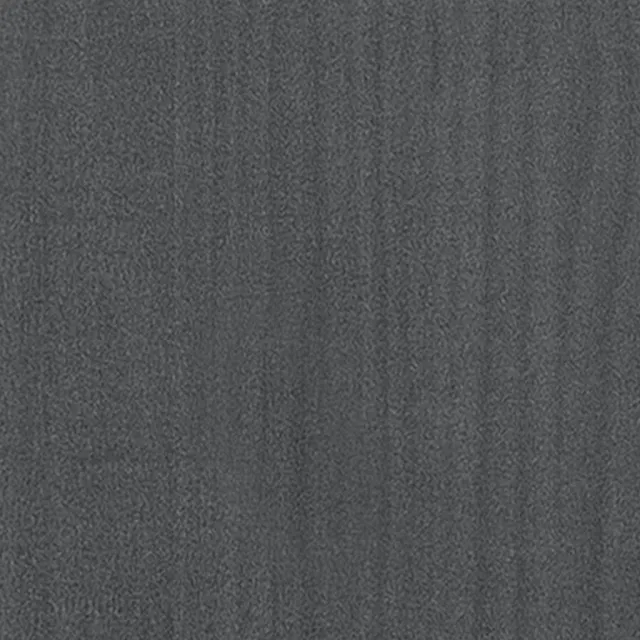 Cadre de lit sans matelas gris bois massif 200x200 cm