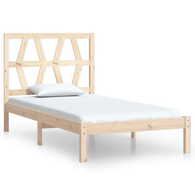 Cadre de lit sans matelas bois massif