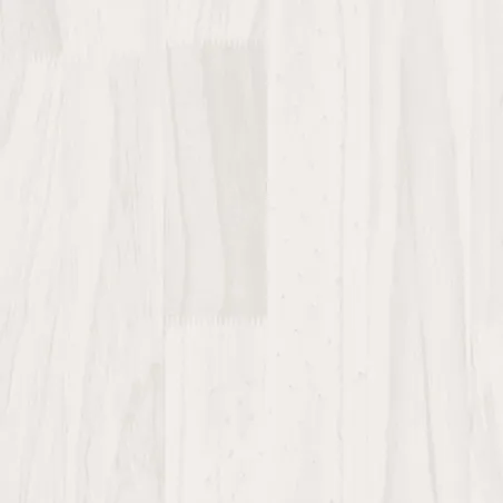 Cadre de lit sans matelas blanc bois massif