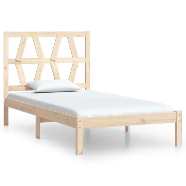 Cadre de lit sans matelas bois massif 90x200 cm