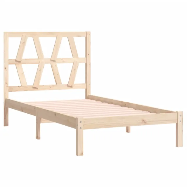 Cadre de lit sans matelas bois massif 90x200 cm