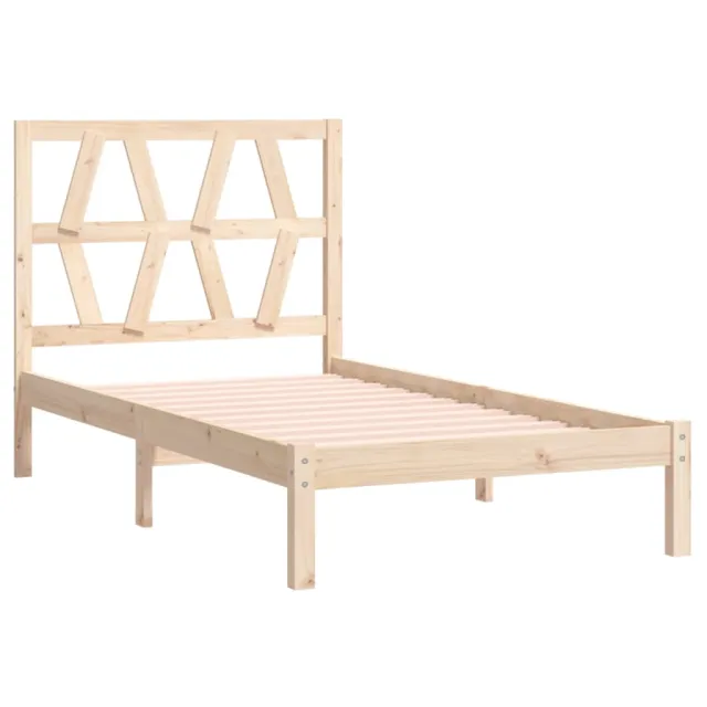 Cadre de lit sans matelas bois massif 100x200 cm