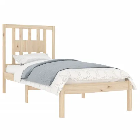 Cadre de lit sans matelas bois massif