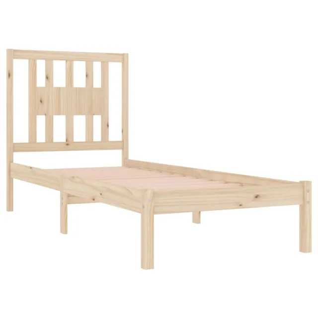 Cadre de lit sans matelas bois massif 90x200 cm