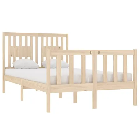 Cadre de lit sans matelas 120x190 cm bois massif