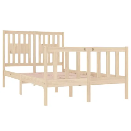 Cadre de lit sans matelas 120x190 cm bois massif