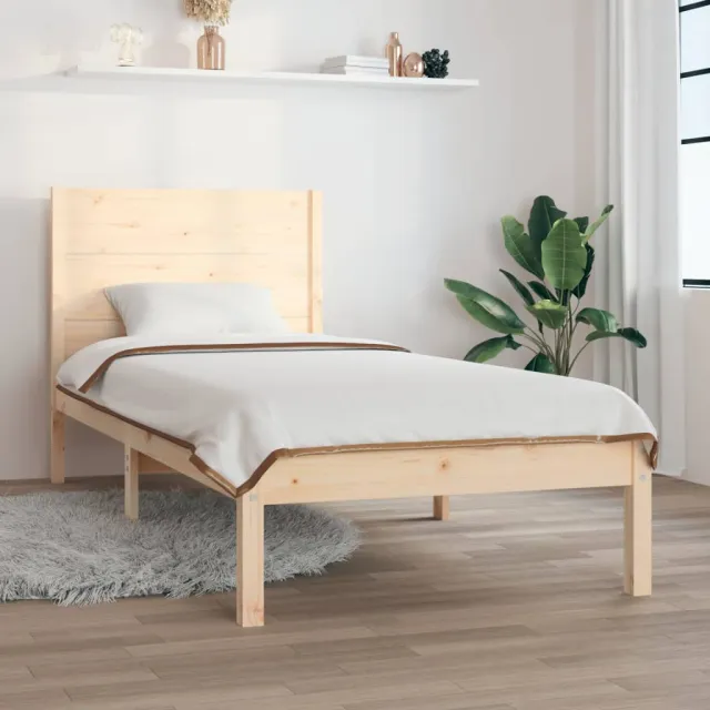 Cadre de lit sans matelas 90x190 cm bois massif