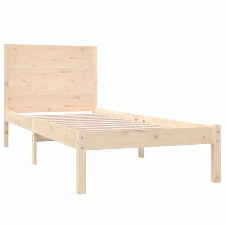 Cadre de lit sans matelas 90x200 cm bois de pin massif