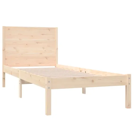 Cadre de lit sans matelas 100x200 cm bois massif de pin