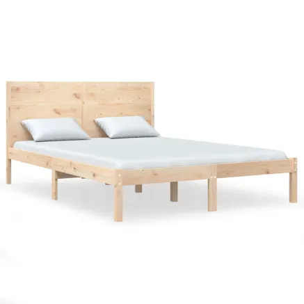 Cadre de lit sans matelas 160x200 cm bois massif de pin 2