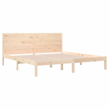 Cadre de lit sans matelas 200x200 cm bois massif de pin