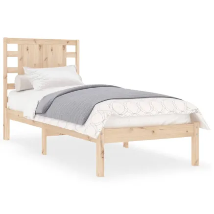Cadre de lit sans matelas 90x190 cm bois massif 2