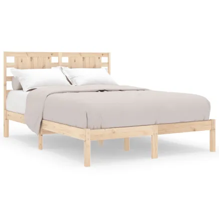 Cadre de lit sans matelas 120x190 cm bois massif 2