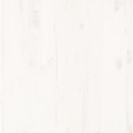 Cadre de lit sans matelas blanc 120x190 cm bois massif