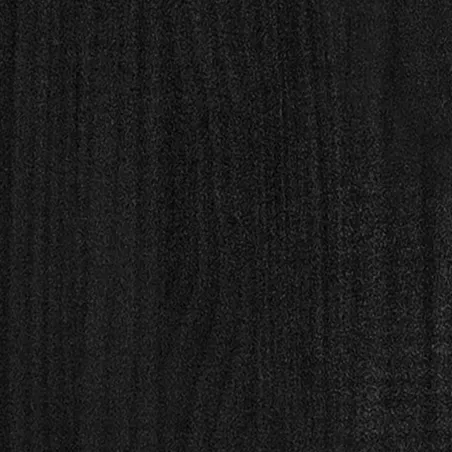 Cadre de lit sans matelas noir 140x190 cm bois de pin massif