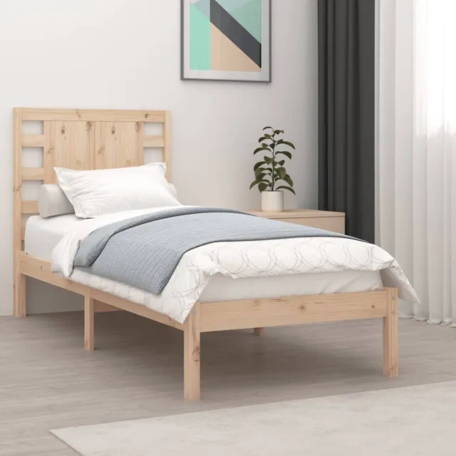 Cadre de lit sans matelas 90x200 cm bois de pin massif