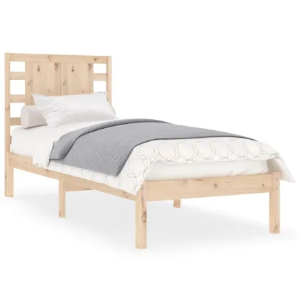 Cadre de lit sans matelas 90x200 cm bois de pin massif 2