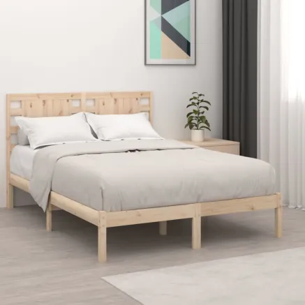 Cadre de lit sans matelas 120x200 cm bois de pin massif
