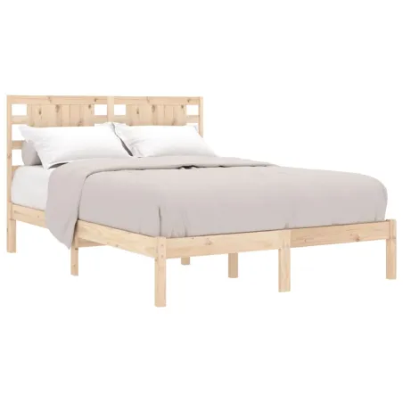 Cadre de lit sans matelas 120x200 cm bois de pin massif