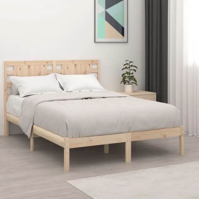 Cadre de lit sans matelas 200x200 cm bois massif de pin