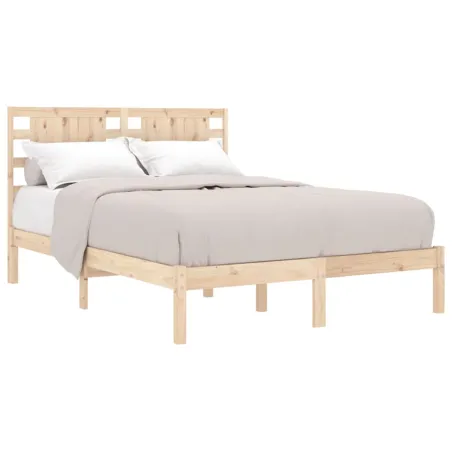 Cadre de lit sans matelas 200x200 cm bois massif de pin