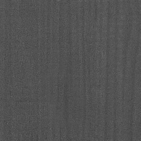 Cadre de lit sans matelas gris 200x200 cm bois massif de pin