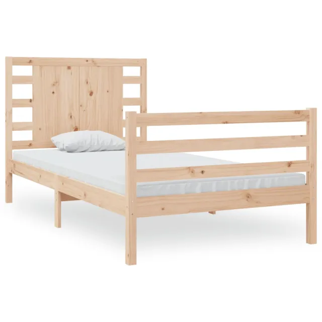 Cadre de lit sans matelas 90x190 cm bois de pin massif