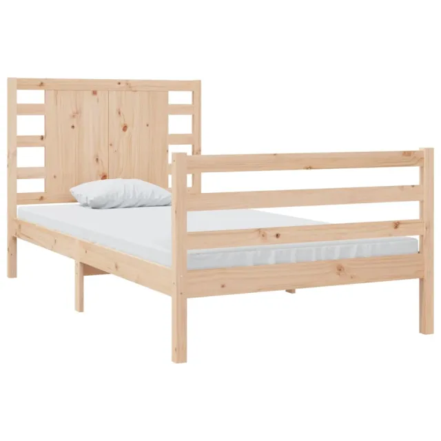 Cadre de lit sans matelas 90x190 cm bois de pin massif