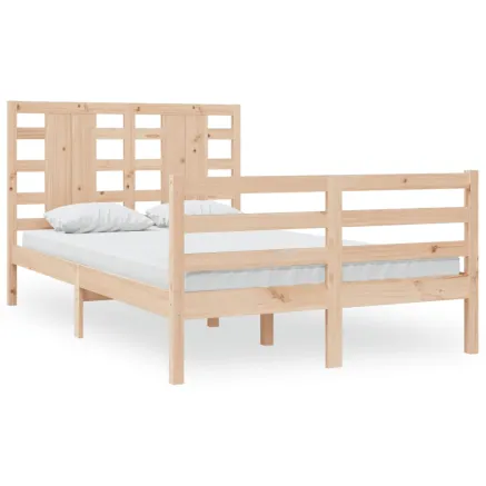 Cadre de lit sans matelas 120x200 cm bois de pin massif 2