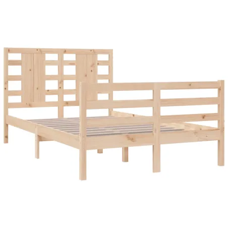 Cadre de lit sans matelas 120x200 cm bois de pin massif
