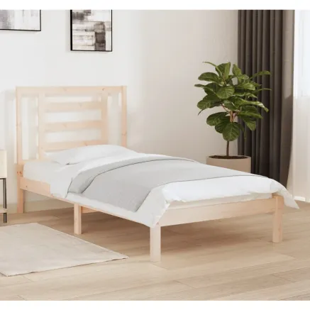 Cadre de lit sans matelas 90x190 cm bois de pin massif