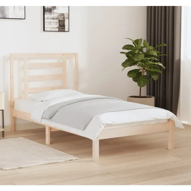 Cadre de lit sans matelas 90x190 cm bois de pin massif