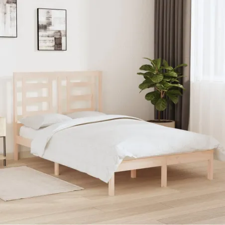 Cadre de lit sans matelas 120x190 cm bois massif