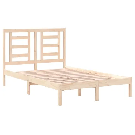 Cadre de lit sans matelas 120x190 cm bois massif