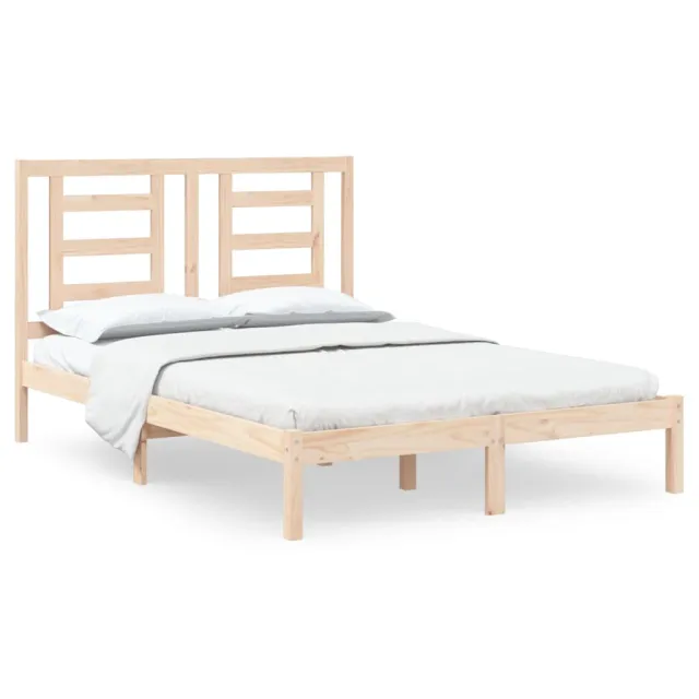 Cadre de lit sans matelas 140x190 cm bois de pin massif