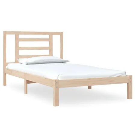 Cadre de lit sans matelas 90x200 cm bois de pin massif