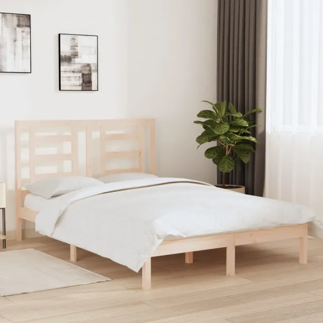 Cadre de lit sans matelas 140x200 cm bois massif de pin