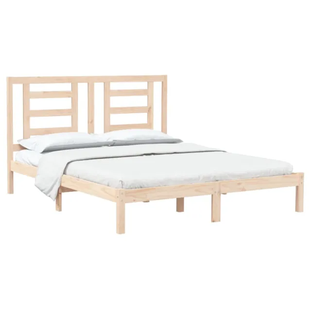 Cadre de lit sans matelas 150x200 cm bois de pin massif