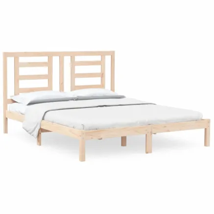 Cadre de lit sans matelas 160x200 cm bois massif de pin 2