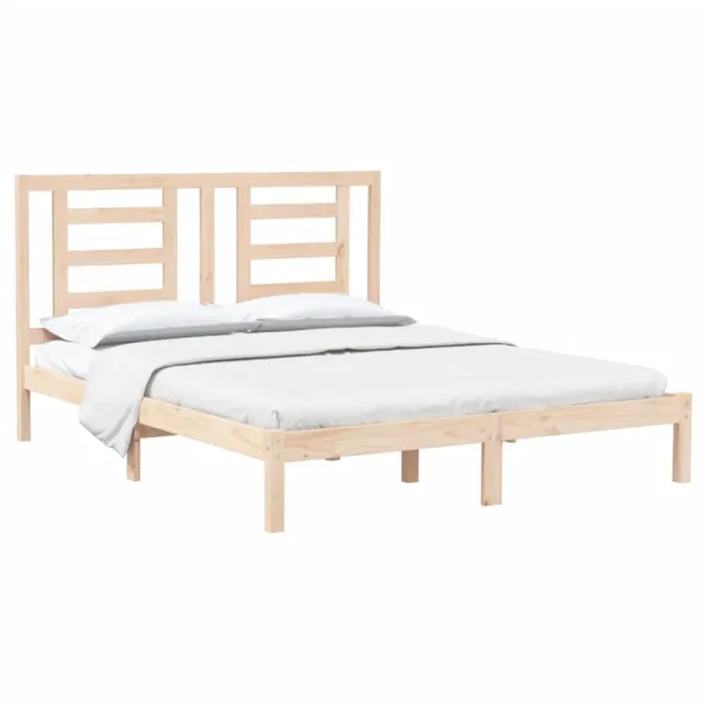 Cadre de lit sans matelas 160x200 cm bois massif de pin